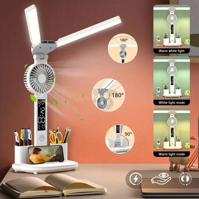 Foldable Desk Lamp Pen Holder